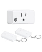 TREEWELL Remote Control Outlet with 2 Remotes, 200 FT Long Range Wireless Light Switch, 15A/1875W High-Power Electrical Outlet Switch for Lamps, Lights, Household Appliances, FCC & ETL Listed