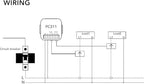 Single Phase Smart Power Meter Consumption Monitor Electricity Meter with 2 200ACT Current Transformer 90‑250VAC