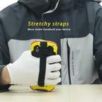 Protective Cover Bumper Case Rugged Boot with Hand Strap for Zebra TC51 TC510K TC52 TC56 TC57 (Red+Yellow)