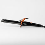TAIFF Curves Professional Black Titanium Curling Iron – High-Performance Hair Curler & Rizadora para Cabello with Dual Voltage | Fixed Temperature 410°F | 1”