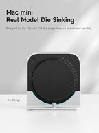Hagibis Vertical Stand for Mac mini M4, Aluminum Alloy Laptop Stand Anti-Slip Computer Holder Desktop Stand Compatible with M4 Chip Mac mini Pro