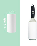4.5 inch Lint Roller Refills Only Compatible with Spotty Jumbo Extra Sticky Adhesive Lint Roller Pet Cat & Dog Removal for Clothes and Furniture, Pack of 5 Refills, 300 Sheets Total