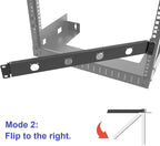 QiaoYoubang 1U Hinged 4D Rack Panel 4 D-Series XLR HDMI Audio Rack Mount Panel for 19 inches Rack Mount (4D)