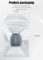 Vay Forwarg mini HDMI to HDMI 2.0 Adapter Cables, high-Definition 4K60Hz, Aluminum Alloy Shell, Gold-Plated Plug, Suitable for Tablets, EOS 5D Mark IV Cameras, laptops