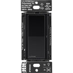 Lutron Claro Smart Light Switch for Caseta Lighting, for LED Lights, Fans, 5 Amp, Single-Pole/3-Way, Neutral Required, DVRF-5NS-BL, Black