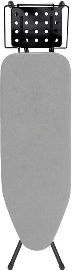 Ironing Board, 43x14 Inch Iron Board with Steam Rest, Heavy Duty Metal Frame Legs Ironing Table with Heat Resistant Cover Mat, Foldable Full Size Hanger Ironing Stand (Grey, 52" L x 14" W x 34.6" H)