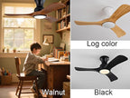 Gaizw Ceiling Fans with Lights, 52 Inch Flush Mount Ceiling Fan with Light,Modern 3-Blade Wooden Ceiling Fan, 6-Speed Remote Control, Bedroom Dining Room Garage Indoor Outdoor Fandelier