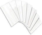 Vamos Tile 4-Piece Glossy Dolomite White Peel and Stick Backsplash Tile,3''x6'' PVC Subway Tile with White Grout, Stick on Backsplash for Kitchen/Bathroom/Fireplace