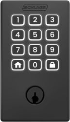 Schlage Arrive WiFi Deadbolt Smart Lock, Keyless Entry Door Lock with Century Trim, Matte Black, Compatible with Alexa and Google, BE459WB CEN 622