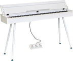 KUMENG Digital Piano 88 Key Weighted Keyboard,Full-Size Desk Progressive Hammer-Action Electric Piano For Beginners, With Sheet Music Stand, Pedal,Power Adapter, Headphone Mode, Usb-Midi