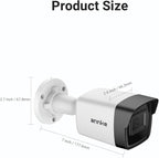 ANNKE 3K PoE Security Camera with Mic/Audio Outdoor, 2.8mm Lens (116°FOV), Color Night Vision, IP67 Waterproof, AI Motion Detection, RTSP, Surveillance Bullet Cam with 512GB SD Card Slot