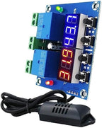 XH M452 Digital Temperature Humidity Control Module with Dual Relay Output and Integrated Detection Probe for Fast Response Environmental Monitoring