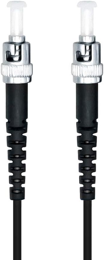 Jeirdus 25M ST to ST Outdoor Armored Simplex 9/125 SM Fiber Optic Cable Jumper Optical Patch Cord Singlemode 25Meters 80ft ST-ST
