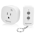 Syantek Remote Control Outlet, Wireless Remote Light Switch Kit, 15A/1875W, 100FT Long Range for Lamps, Fans, Christmas Lights, Electrical Appliance