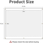 Kalami 18x24 Picture Frame Wall Mount Self Adhesive, Clear Acrylic No Drill Floating Frameless Poster Frame for Family Photo Oil Paintings Maps or Other Artworks, Full Frame Size 21x25