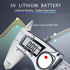 Simhevn Electronic Digital Calipers, inch and Millimeter Conversion,LCD Screen displays 0-6" Caliper Measuring Tool, Automatic Shutdown, Suitable for DIY/Jewelry Measurement (200mm Stainless Steel)
