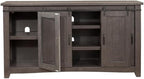 Martin Svensson Home Sierra 65" Solid Wood TV Stand, Grey
