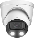 EmpireTech IPC-Color4K-T 4K Full-Color Ultra Low Light 8MP 1/1.2" CMOS Smart AI Starlight Turret IP Camera,Build-in Warm LED, Built-in Mic,Motion Detection,PoE and ePoE,IPC-Color4K-T 3.6mm White