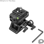 SmallRig Mount Plate for Arca-Swiss Quick Release Clamp and Bottom Plate for Manfrotto Type with Height-Adjustable 15mm Rod Clamp Mount - 4233