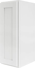 Wall Kitchen Cabinets, RTA Cabinets, White Shaker Cabinet, Wall Mounted, RTA Upper Cabinet, Modern for Kitchen and Bathroom with Door (White, 12" W x 42" H x 12" D)