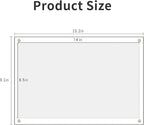 Kalami 8.5x14 Acrylic Wall Mount Picture Frame Self Adhesive, No Drill Floating Frameless Clear Photo Frame for Artwork Diploma Certificate or Large Size Document Display-Full Frame is 9x15