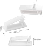 SOULWIT® 50 x Self-Adhesive Cable Management Clips for USB Cable TV, Charger, Audio, Wire Clamp for Table, Car, Office, Home