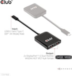 Club 3D CSV-1555 USB3.2 Gen2 Type-C(DP Alt-Mode) to DisplayPort Dual Monitor 4K60Hz M/F MST hub
