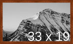 Frame It Easy 33 x 19 Russet Wood Frame (Derby)