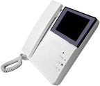 AMOCAM Video Door Phone System, 4.3 Inches Clear LCD Monitor Wired Video Intercom Doorbell Kits, IR Night Vision Outdoor Camera Door Intercom, Doorphone Telephone Style for Home Improvement