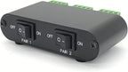 TENEALAY 2-Way Audio Stereo Speaker selector Switcher Box, Combiner Multi Zone A B Speaker Switch Distribution Controller Box - P21