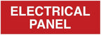 All Quality Basic Electrical Panel Sign - Fire Regulation Safety Compliance Sign -Red - Small (5 Pack)