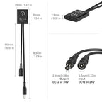 BTF-LIGHTING DC12v-24v MAX 3A Touchless Hand Wave Mini IR Sensor Switch Controller Work with Low Voltage FCOB COB Monochrome Lamp Suit for Cabinets, Doors (No Power or LED Strip)