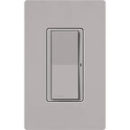 Lutron Claro Smart Light Switch for Caseta Lighting, for LED Lights, Fans, 5 Amp, Single-Pole/3-Way, Neutral Required, DVRF-5NS-GR, Gray