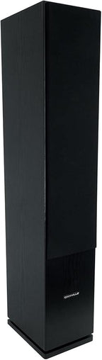 Rockville RockTower 68B Passive Tower Speaker, 8 Ohm, Black, High-Fidelity Sound, Detachable Grille, 3-Way, 6.5", 500W, MDF, Perfect for Home Audio