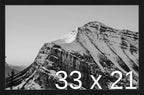 Frame It Easy 33 x 21 Black Grain Wood Frame (Derby)