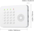 Hapippofa Wireless Home Security System WiFi/4G Home Alarm System with Phone APP Alert | Voice Control | No Subscription Fees | 24/7 Monitoring | Alexa Compatible
