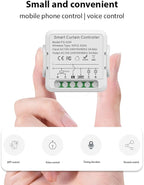FTVOGUE Smart Curtain Controller Zigbee Switch, Voice Control, Timer, Shared Devices, Smart Relay Switch, for Home Hotel Apartment Office, with Smart Timing Function (1Pcs)