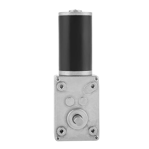 12V 200RPM 5840 31ZY Permanent Magnet DC Turbo Geared Motor Reduction Motor for Remote Control Curtains Paper Shredders Black 1Pcs