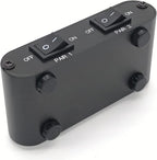 TENEALAY 2-Way Audio Stereo Speaker selector Switcher Box, Combiner Multi Zone A B Speaker Switch Distribution Controller Box - P21
