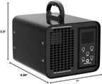 Airthereal MA10K-PRO SMART WiFi Ozone Generator - High Ozone Output Capacity Ozonator- Odor Remover, Deodorizer, Sterilizer - Adjustable Output and Timer Settings for Any Size Room - Black