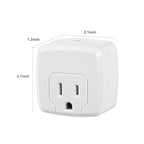 HBN Smart Plug Mini 15A, WiFi Smart Outlet Works with Alexa, Google Home Assistant, Remote Control with Timer Function, No Hub Required, ETL Certified, 2.4G WiFi Only, 2-Pack