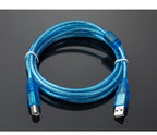 USB-AK/SA/SK Applicable AK/SA/SK Display and Control Man-Machine Interface Touch Screen Programming Data Cable USB Communication Cable Transparent (Blue 2m)