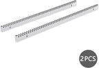 Blütezeit Galvanized Steel Gear Rack 8mm Thickness 1.64ft 2 Pieces Including Mounting Hardware Total 3.28 Feet Teeth Track for Sliding Gate Operator