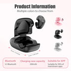 Fingertip Wireless Bluetooth Remote Control, 2026 New Bluetooth Ring Scroller Video Scrolling Ring Remote Control Page Turner (Black, with Charging Base)