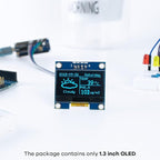 Hosyond 5 Pcs 1.3 Inch IIC I2C OLED Display Module 128x64 Pixel SH1106 Screen Module Compatible with Arduino/Raspberry Pi (Blue)