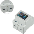 Noteflora LCD Digital Energy Meter With Voltage And Current Monitor, AC170-300V Power Voltmeter For Rail Mount, Compatible With KWS-302WF White(KWS-302)