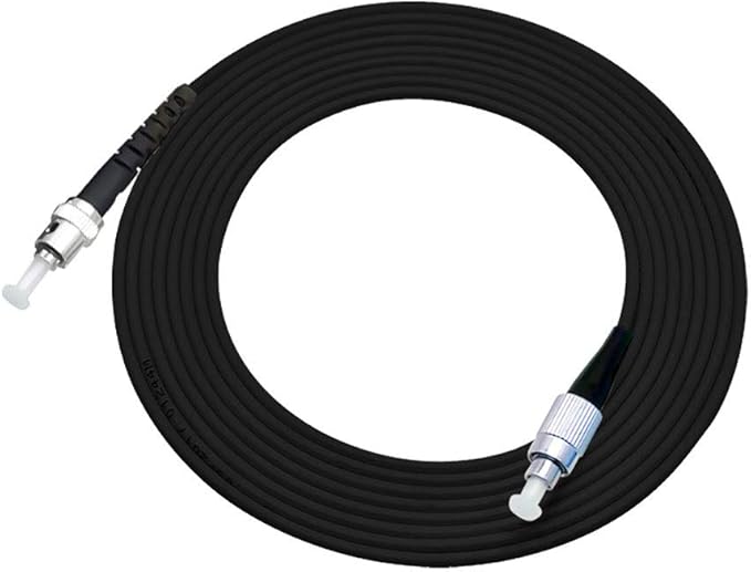 Jeirdus 40M FC to ST Outdoor Armored Simplex 9/125 SM Fiber Optic Cable Jumper Optical Patch Cord Singlemode 40Meters 130ft FC-ST