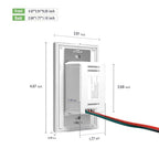 RAYZEEK 3 in 1 Motion Sensor Switch with Occupancy Sensor/Vacancy Sensor/Normal On-Off Switch Options,PIR Motion Activated Wall Sensor Switch for Indoor,PC Fireproof(10A, Ground Wire Version)