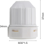 Water Distributor Regulating Cap M30x1.5 Thread for Floor Heating Manifold and Radiator Thermostat 4-Pack Plastic Temperature Control Valve Accessory
