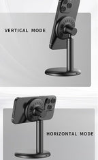 Mag-Safe Charger Stand for iPhone 17/Air/16/15/14/13/12,15W Fast Charging,Wireless Charging Pad Compatible with MagSafe Suitable for Desk or Nightstand (No Adapter)